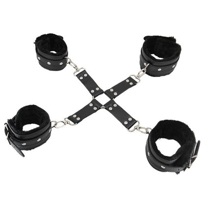 Love In Leather Faux Fur-Lined Hog-Tie Shackle