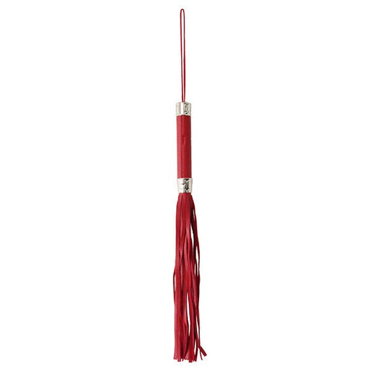 Love In Leather Red Metal-Trim Faux Leather Flogger