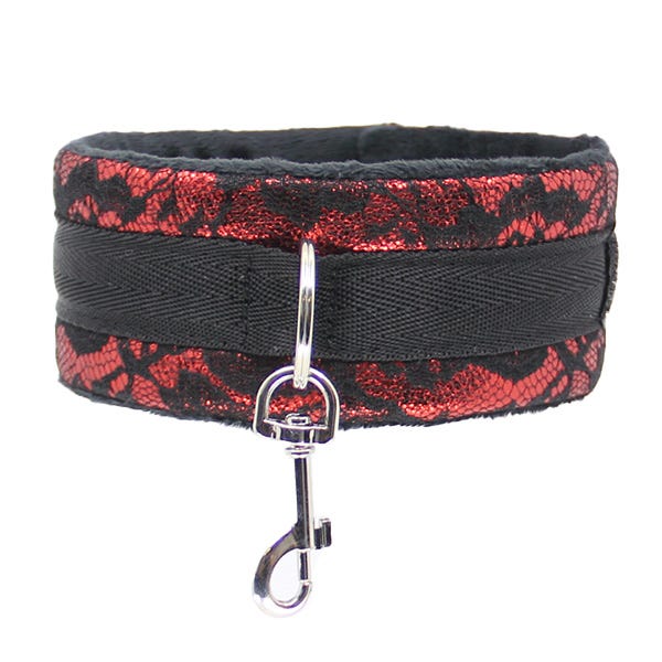 Love In Leather Satin Collar and Lead Set