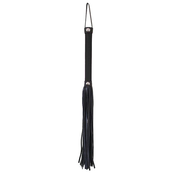 Love In Leather Satin Handle Faux-Leather Flogger