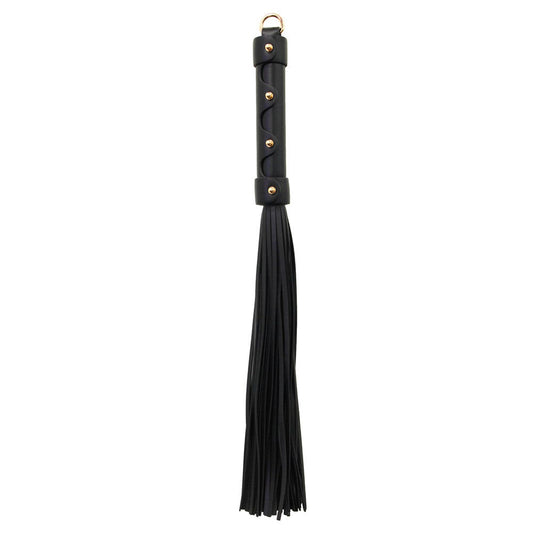 Love in Leather Flogger with Gold Hardware