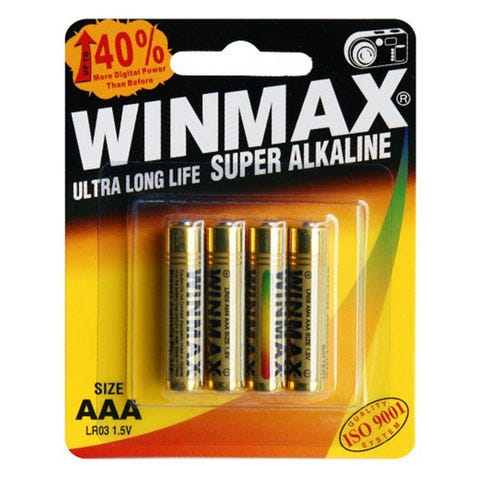 Winmax AAA Super Alkaline Batteries BP-4