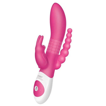 The Rabbit Company Beaded DP Rabbit Vibrator - Pink