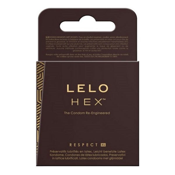 LELO Hex Respect XL Condoms 3 Pack