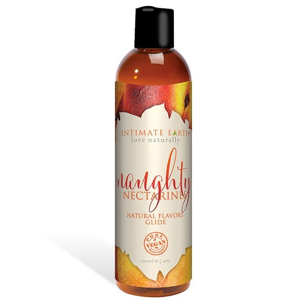 Intimate Earth Natural Flavour Naughty Nectarine Lubricant