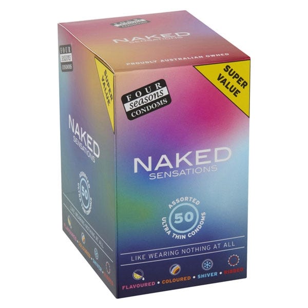 Four Seasons Naked Sensations Condoms 50-Pack