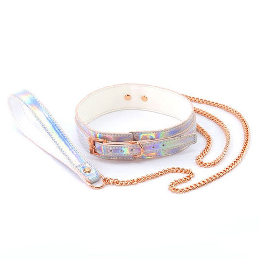 Cosmo Bondage Rainbow Collar and Leash