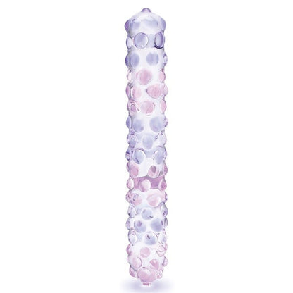 Glas Purple Rose Nubby Glass Dildo