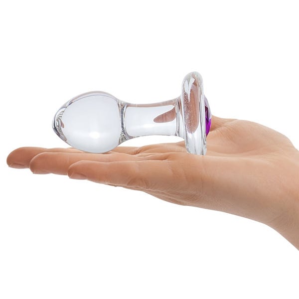 Glas 3.5-inch Bling Glass Butt Plug