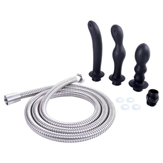 Excellent Power Splashy 3-In-1 Silicone Anal Douche Set