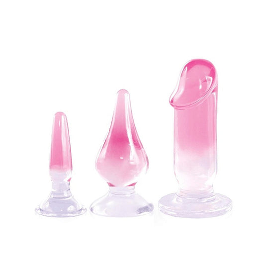 Excellent Power Glitzy Trainer Various Shaped Anal Plug Kit