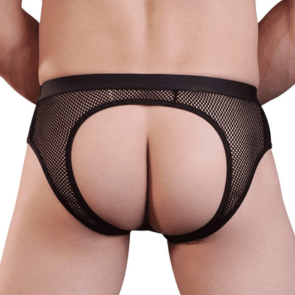 Love in Leather Mesh Jockstrap Brief