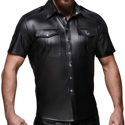 Noir Mens Shirt Front Pockets