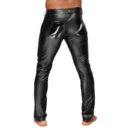 Noir Power Wetlook Mens Trousers