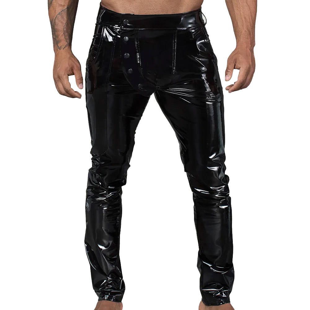 Noir Elastic Mens Pants