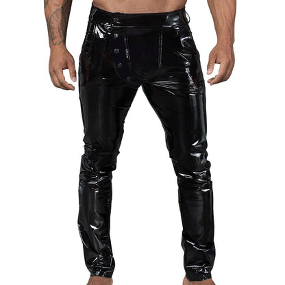 Noir Elastic Mens Pants