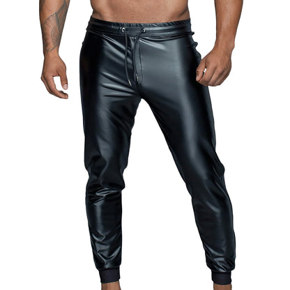 Noir Mens Power Wetlook Treggings