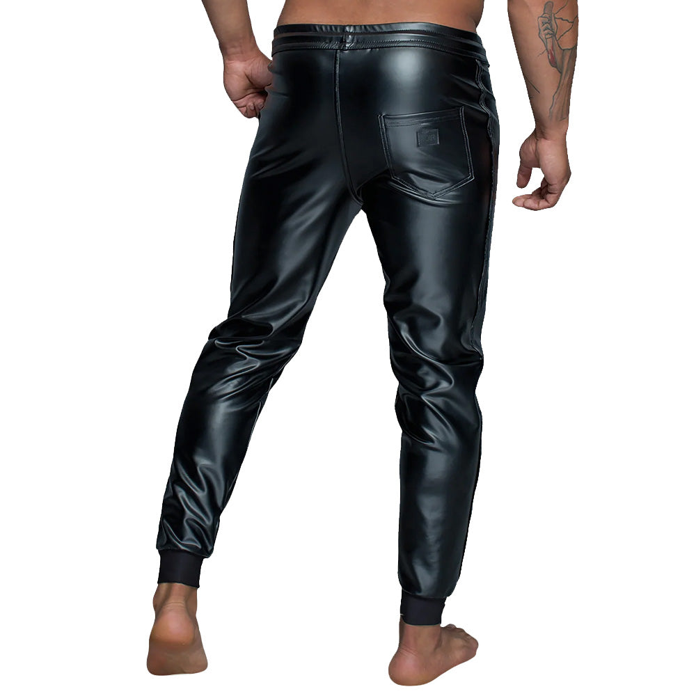 Noir Mens Power Wetlook Treggings