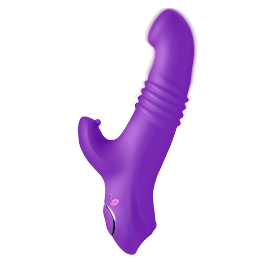 Gossip Blasters 7X Thrusting Silicone Rabbit Purple