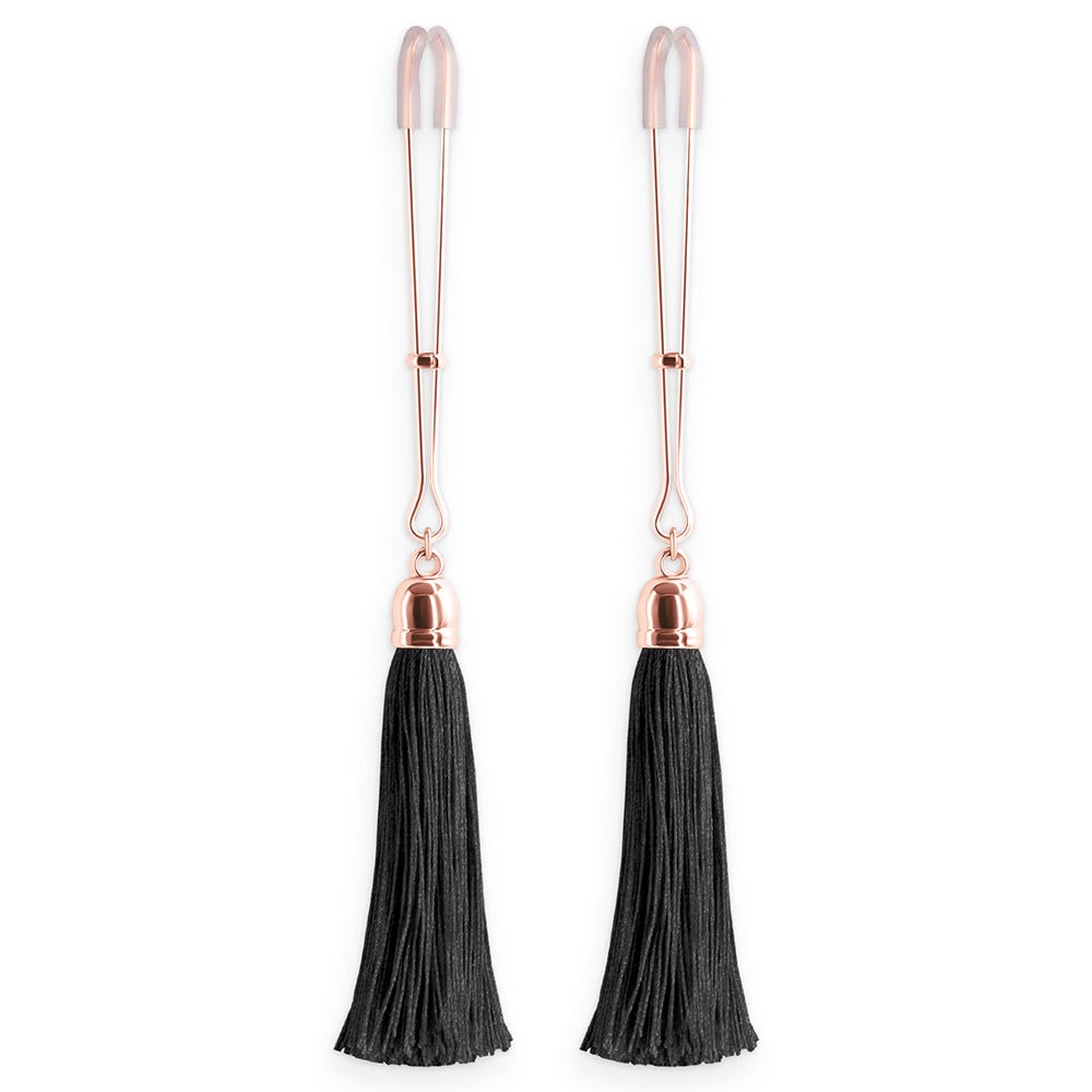 NS Novelties Bound T1 Tweezer-Style Nipple Clamps with Tassels