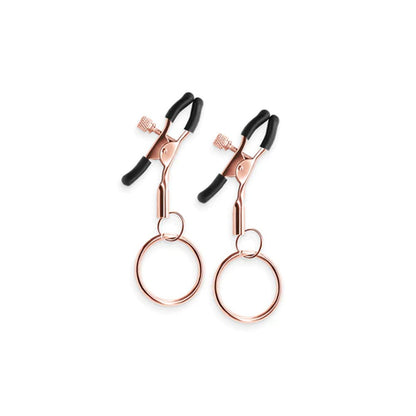 Bound C2 Alligator Nipple Clamps with Ring - Rose Gold