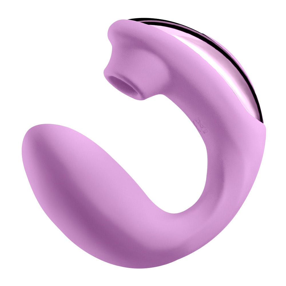 NS Novelties Desire Euphoria Dual Ended Rechargeable Vibrating & Air Pulse Stimulator