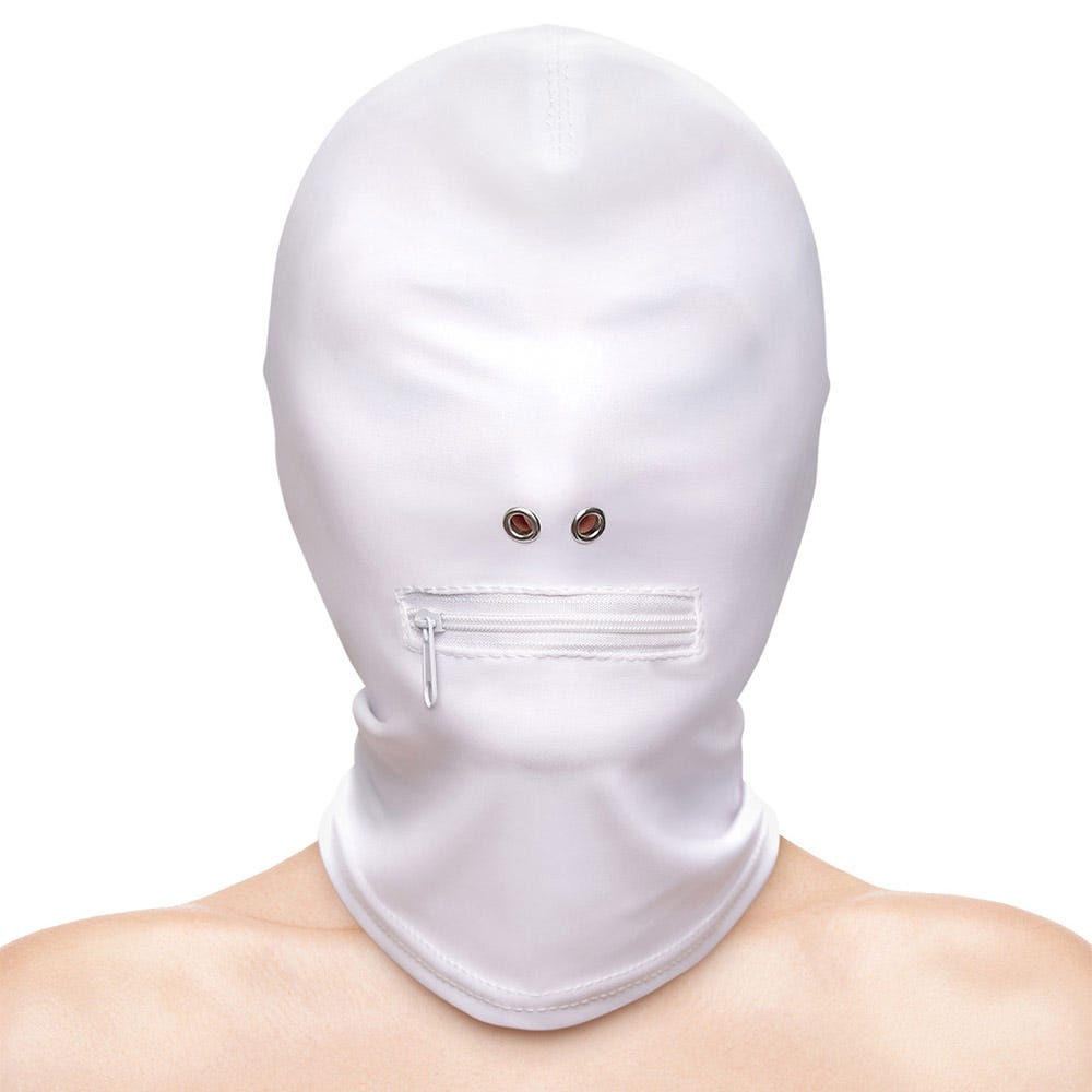 Fetish & Fashion Zippered Mouth Hood