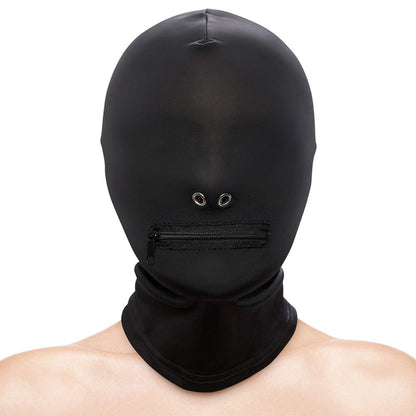 Fetish & Fashion Zippered Mouth Hood