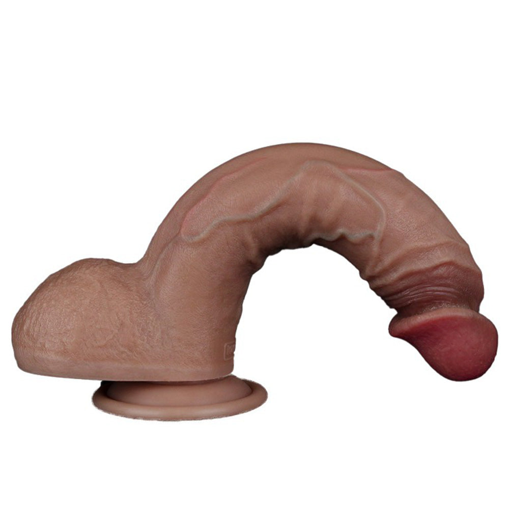 Lovetoy Nature Cock 9 inch Dual-Layered Straight Silicone Cock