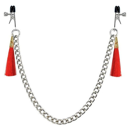 Bondage Fetish Tassel Nipple Clamps and Chain