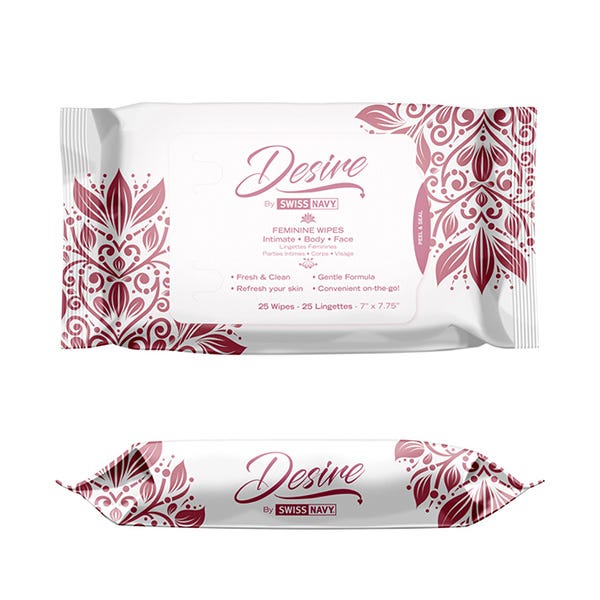 Desire Unscented Biodegradable Intimate Wipes