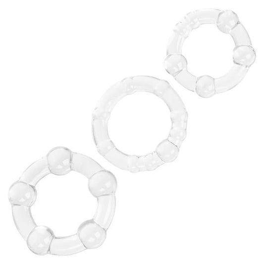 CalExotics Three-Pack Stretchy Island Cock Rings