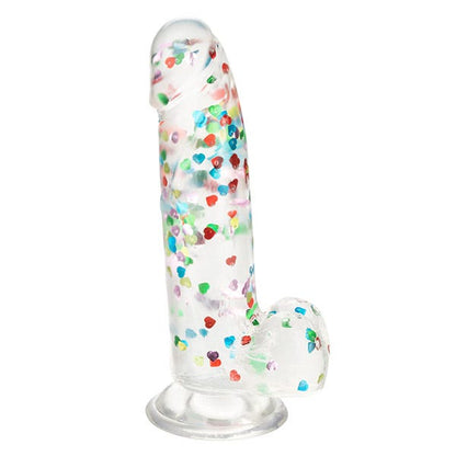 Naughty Bits Heart-Filled Suction Cup Dildo