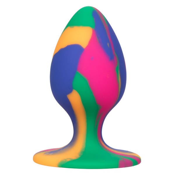 Cheeky Medium Silicone Tie-Dye Silicone Butt Plug