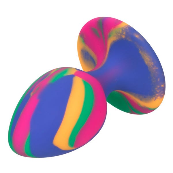 Cheeky Medium Silicone Tie-Dye Silicone Butt Plug