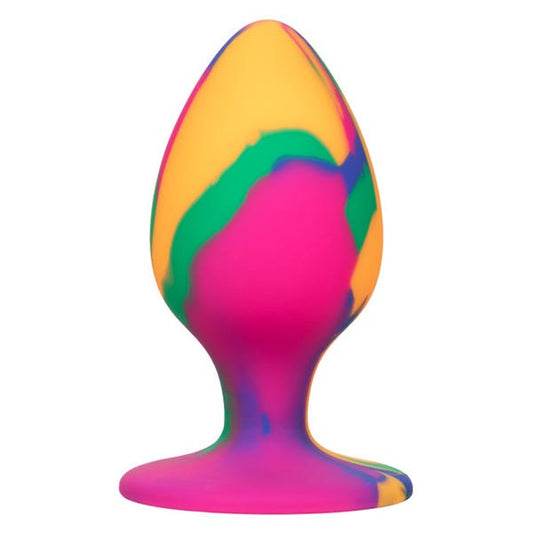 Cheeky Large Silicone Tie-Dye Butt Plug