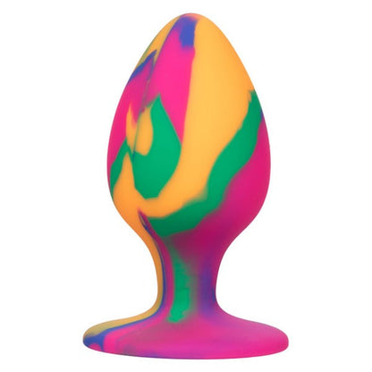 Cheeky Large Silicone Tie-Dye Butt Plug