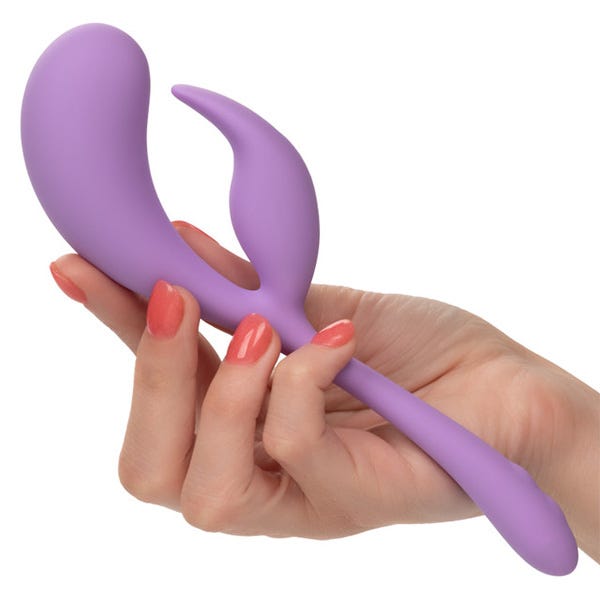 Elle Liquid Silicone Dual Flicker Clitoral Teaser and Vibrator