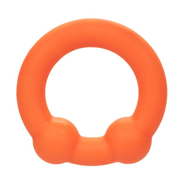 CalExotics Alpha Ring Liquid Silicone Cock Ring with Dual Balls