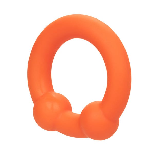 CalExotics Alpha Ring Liquid Silicone Cock Ring with Dual Balls