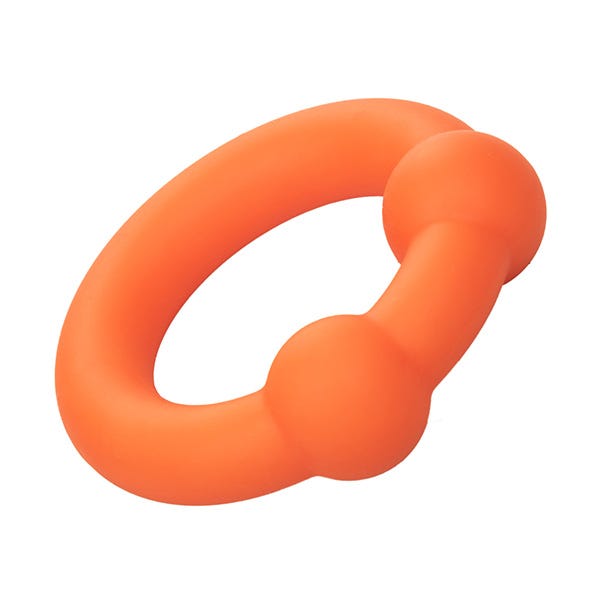 CalExotics Alpha Ring Liquid Silicone Cock Ring with Dual Balls