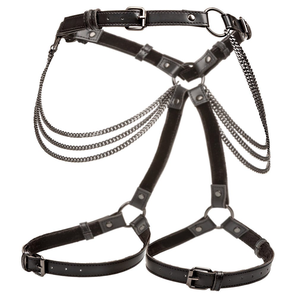 CalExotics Euphoria Collection Plus Size Multi Chain Thigh Harness