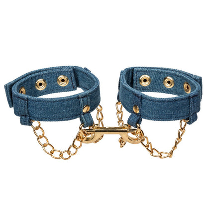 CalExotics Ride 'Em Premium Denim Collection Ankle Cuffs