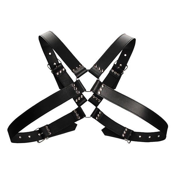 Ouch Large Buckle Harness OS Black