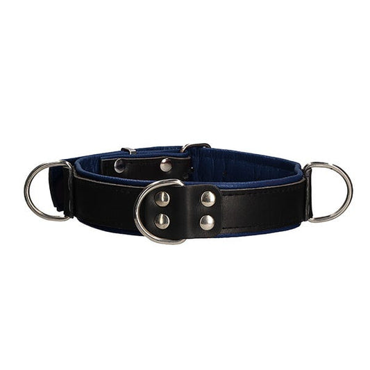 Ouch! Bonded Leather Deluxe Bondage Collar