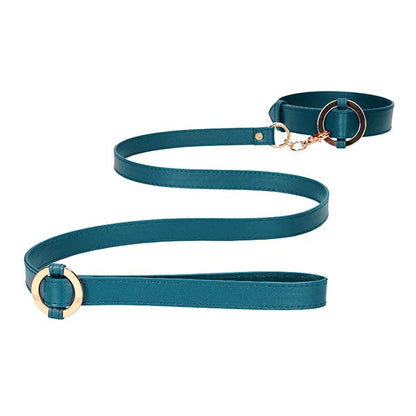 Ouch Halo Leather-Look Collar with Leash