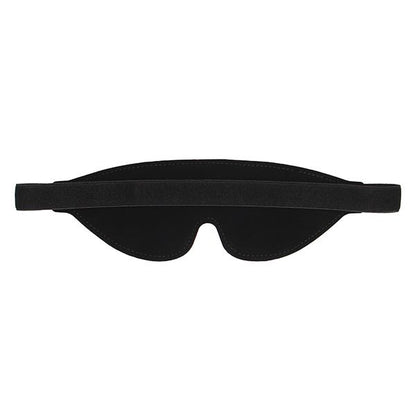 Ouch Black & White Stitched Leather Logo Eye Mask