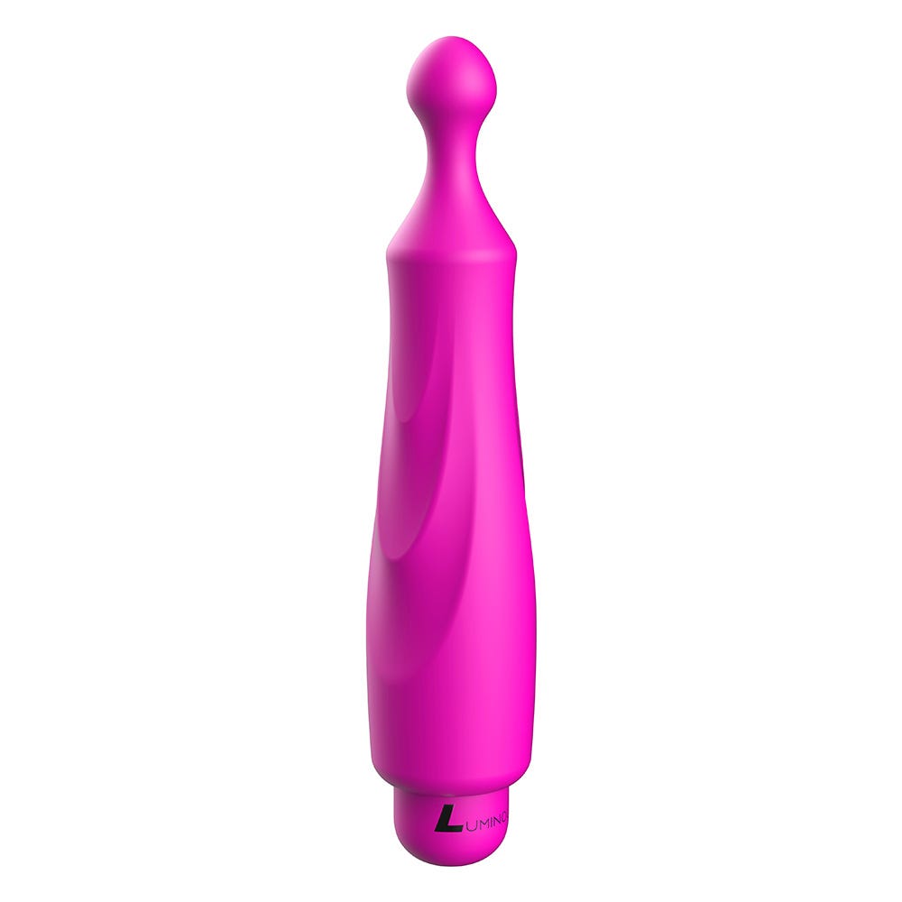 Luminous Dido Ultra Soft Silicone 10-Speed Round Tip Bullet Vibrator - Fuschia