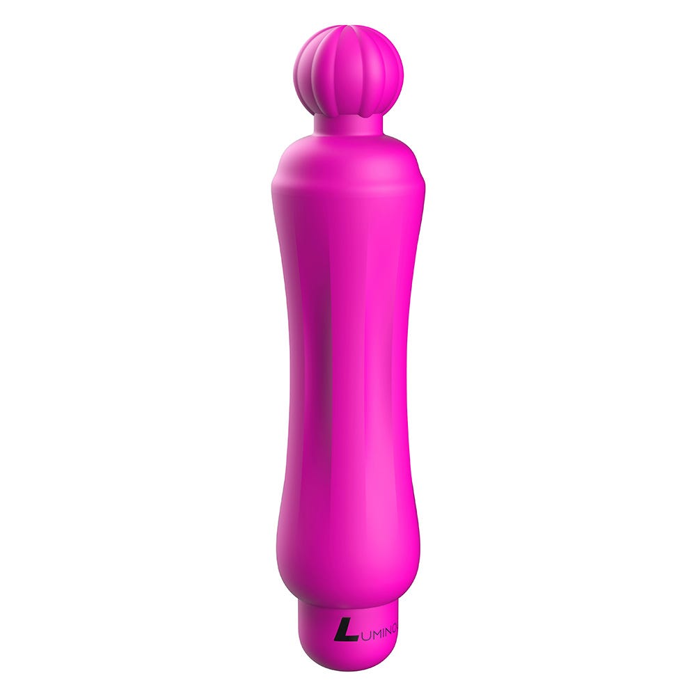 Luminous Demi Ultra Soft Silicone 10-Speed Round Tip Bullet Vibrator - Fuchsia