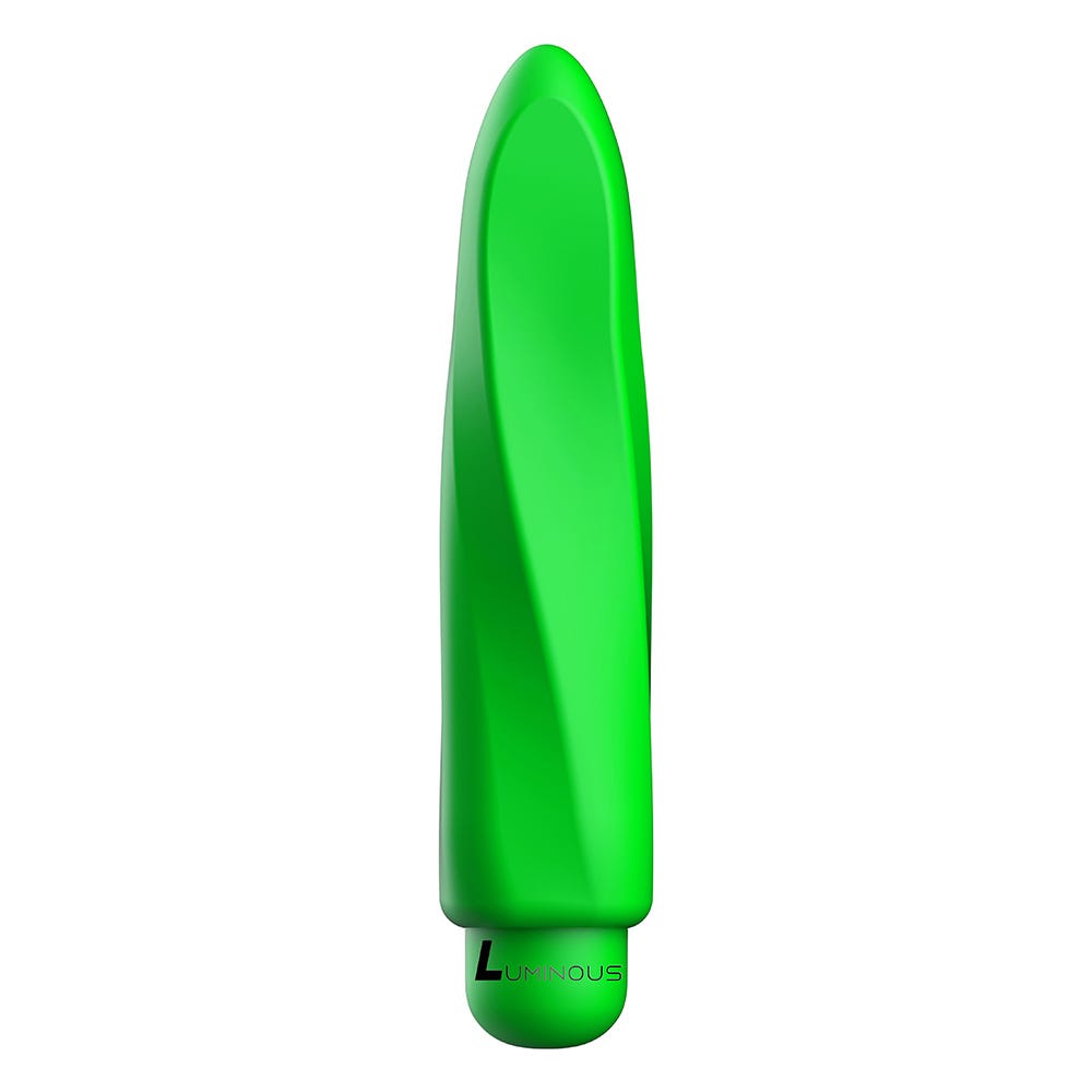 Luminous Myra Ultra Soft Silicone 10-Speed Bullet Vibrator - Green